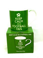 Keep Calm I'm A Football Fan Mug - Green - Boxed - hanrattycraftsgifts.co.uk