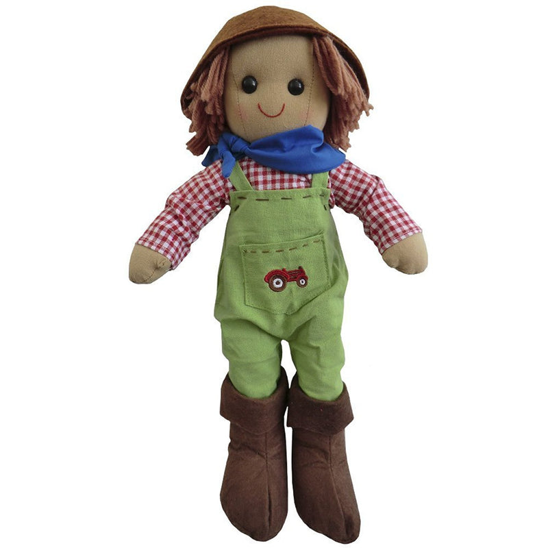 tractor rag doll 19cm - hanrattycraftsgifts.co.uk