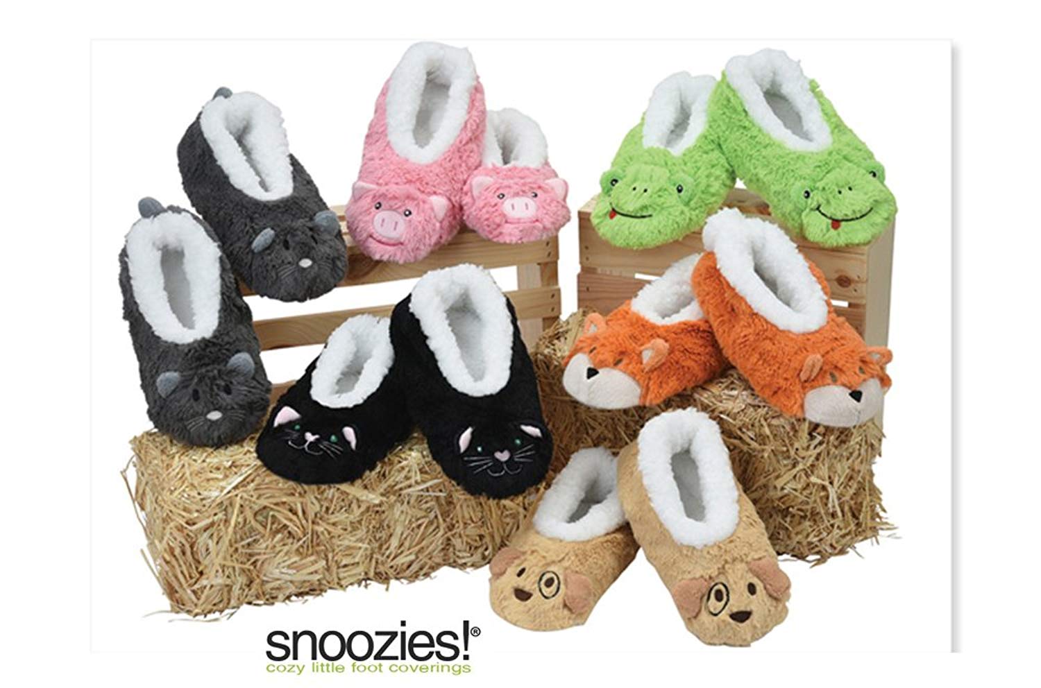 Snoozies Ladies Animal Super Soft Slippers - hanrattycraftsgifts.co.uk