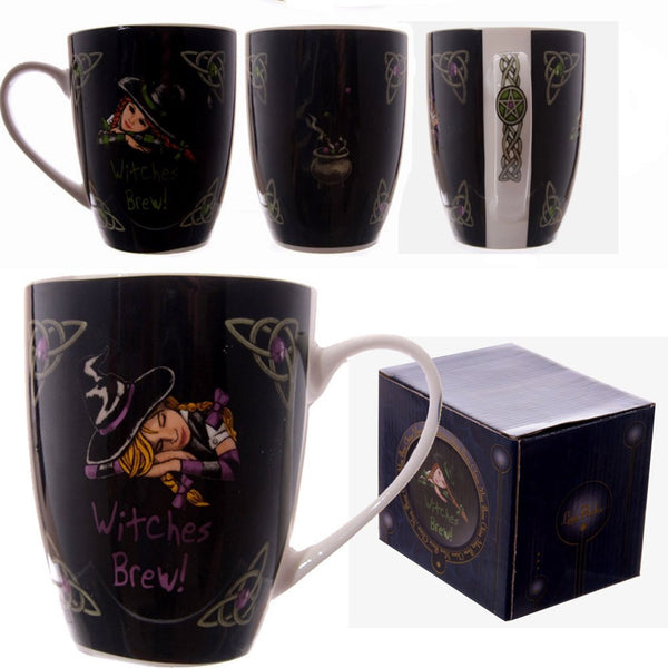 Lisa Parker Witches Brew Bone China Mug - hanrattycraftsgifts.co.uk
