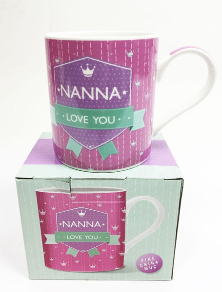 Nanna Mothers Day China Mug Tea Set Gifts Presents Birthday Present Love You - hanrattycraftsgifts.co.uk