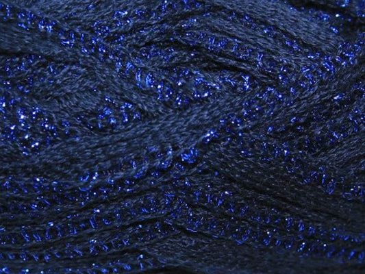 King Cole Krystal Écharpe Glamour 359 à tricoter Bleu marine 100 g - hanrattycraftsgifts.co.uk