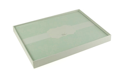 Love & Cherish Pearlised Paperwrap Guest Book Wedding Gift - hanrattycraftsgifts.co.uk