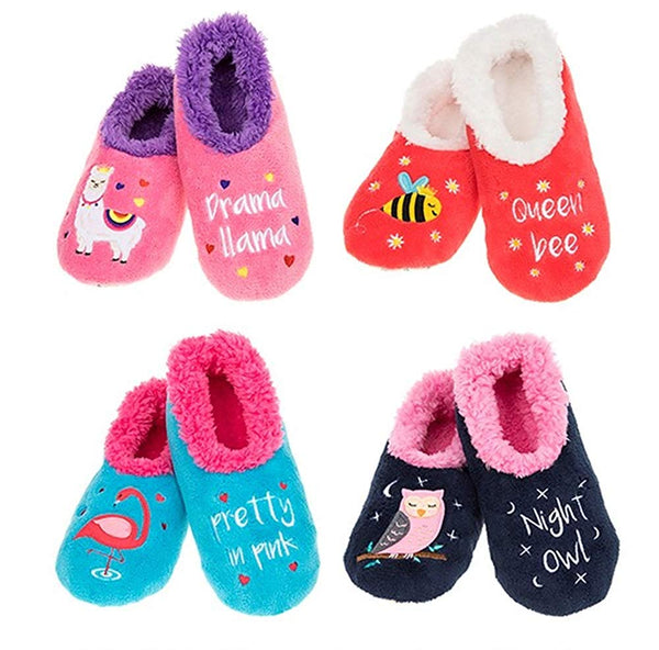 Snoozies Creature Comforts Fun Fleece Slippers - hanrattycraftsgifts.co.uk