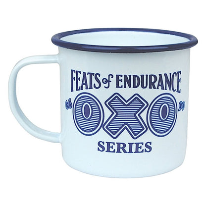 Feats of Endurance "OXO" Enamel Mug - hanrattycraftsgifts.co.uk