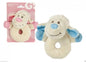 sheep baby rattle blue or pink one supplied please message colour choice - hanrattycraftsgifts.co.uk