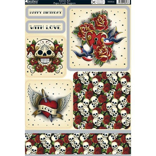 papercraft tatoo art - hanrattycraftsgifts.co.uk
