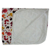 woodland print cotton blanket 70cm x 90cm - hanrattycraftsgifts.co.uk