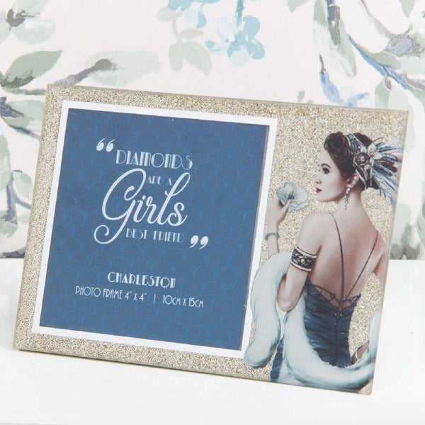 Sophia Ladies Gifts 4" x 4" Glossy Glass Charleston Picture Frame
