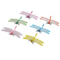 Red Dragonfly With Diamante Detail, Mesh Wings And Clip On Back - 9cm Decorative Dragonflies - hanrattycraftsgifts.co.uk