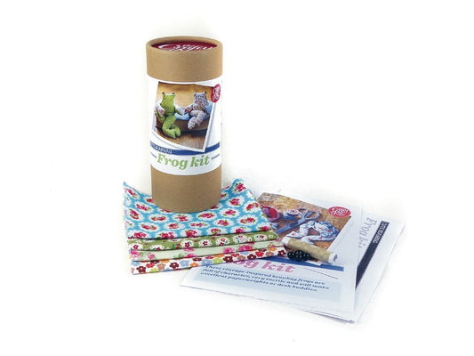 The Crafty Kit Co. Sewing Kit-Bean Bag Frog - hanrattycraftsgifts.co.uk
