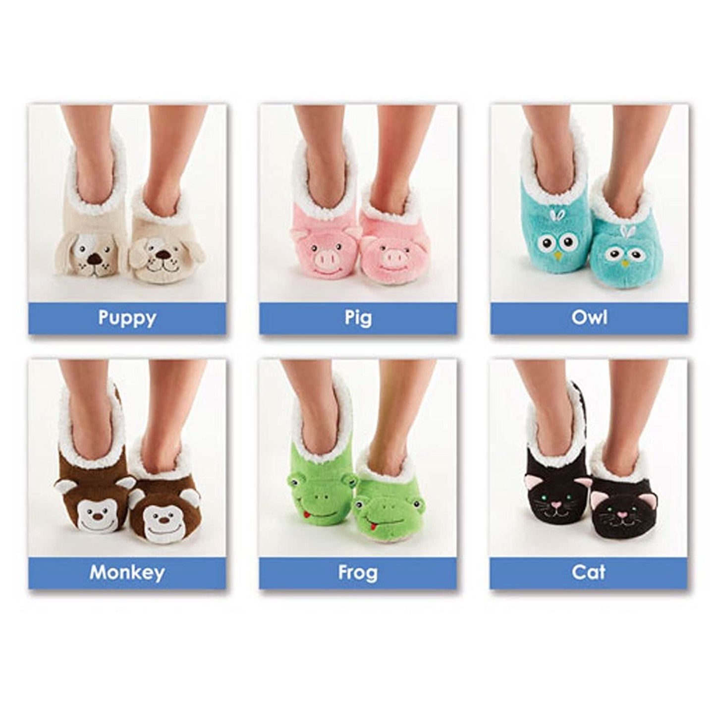 Ladies Animal Snoozies Slippers - Size UK Ladies 3-4 - hanrattycraftsgifts.co.uk