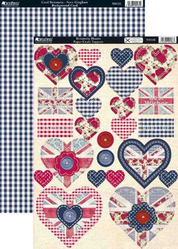 Kanban Britannia Hearts Toppers & Background Card - hanrattycraftsgifts.co.uk