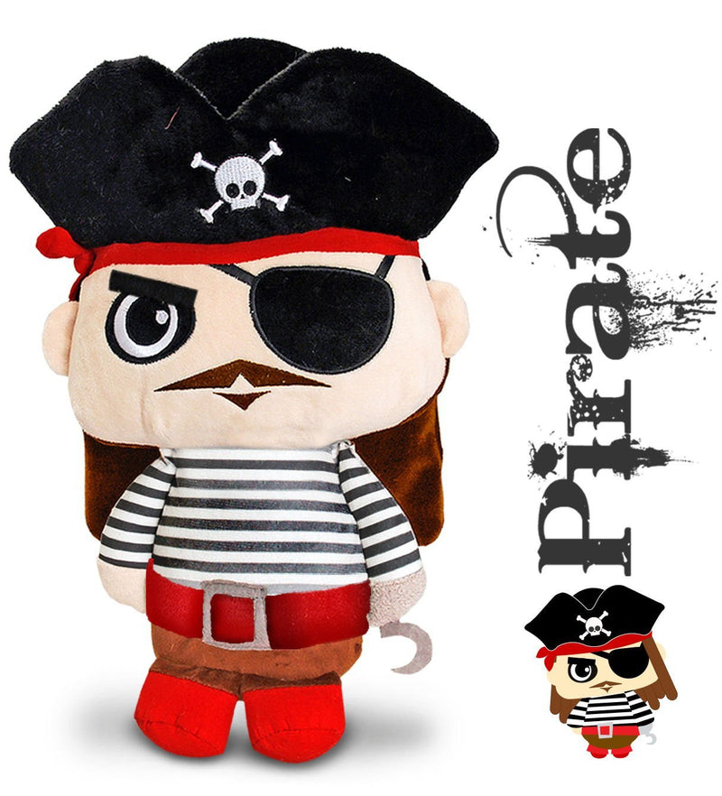 Pirate Soft Toy - 16cm - Toybox Collection - hanrattycraftsgifts.co.uk