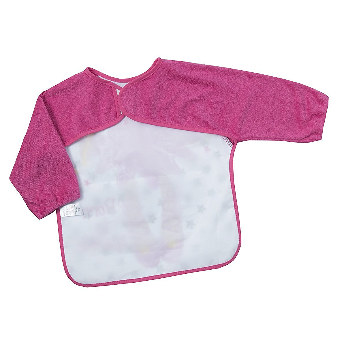 Baby Boys and Girls Novelty Terry Bib with Sleeves - hanrattycraftsgifts.co.uk
