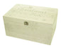 Wooden Silver Christmas Eve Gift Box with Glass Gem Inlay - hanrattycraftsgifts.co.uk