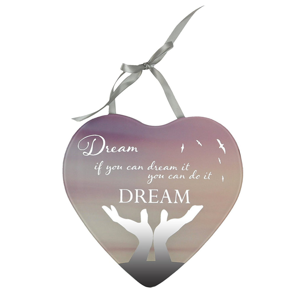 Dream if you can dream it you can do it Reflections from the Heart Mirrored Hanging Plaque - hanrattycraftsgifts.co.uk