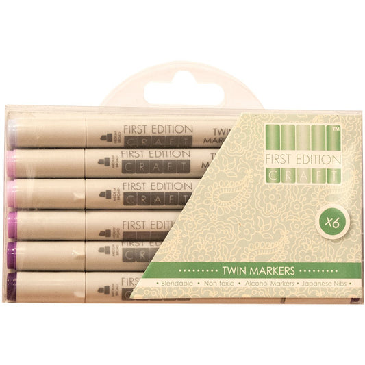 Trimcraft Purples -First Edition Markers - hanrattycraftsgifts.co.uk