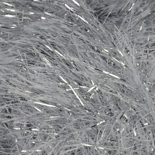 King Cole Tinsel Chunky Knitting Yarn Festive Wool 50 Gram Ball (Silver - 206)