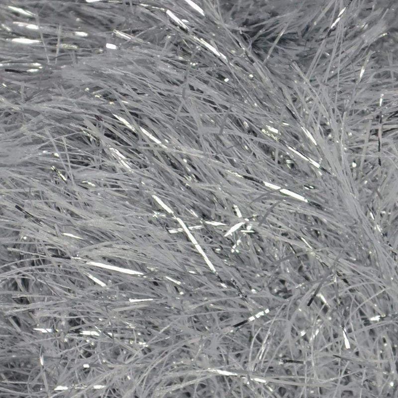 King Cole Tinsel Chunky Knitting Yarn Festive Wool 50 Gram Ball (Silver - 206)