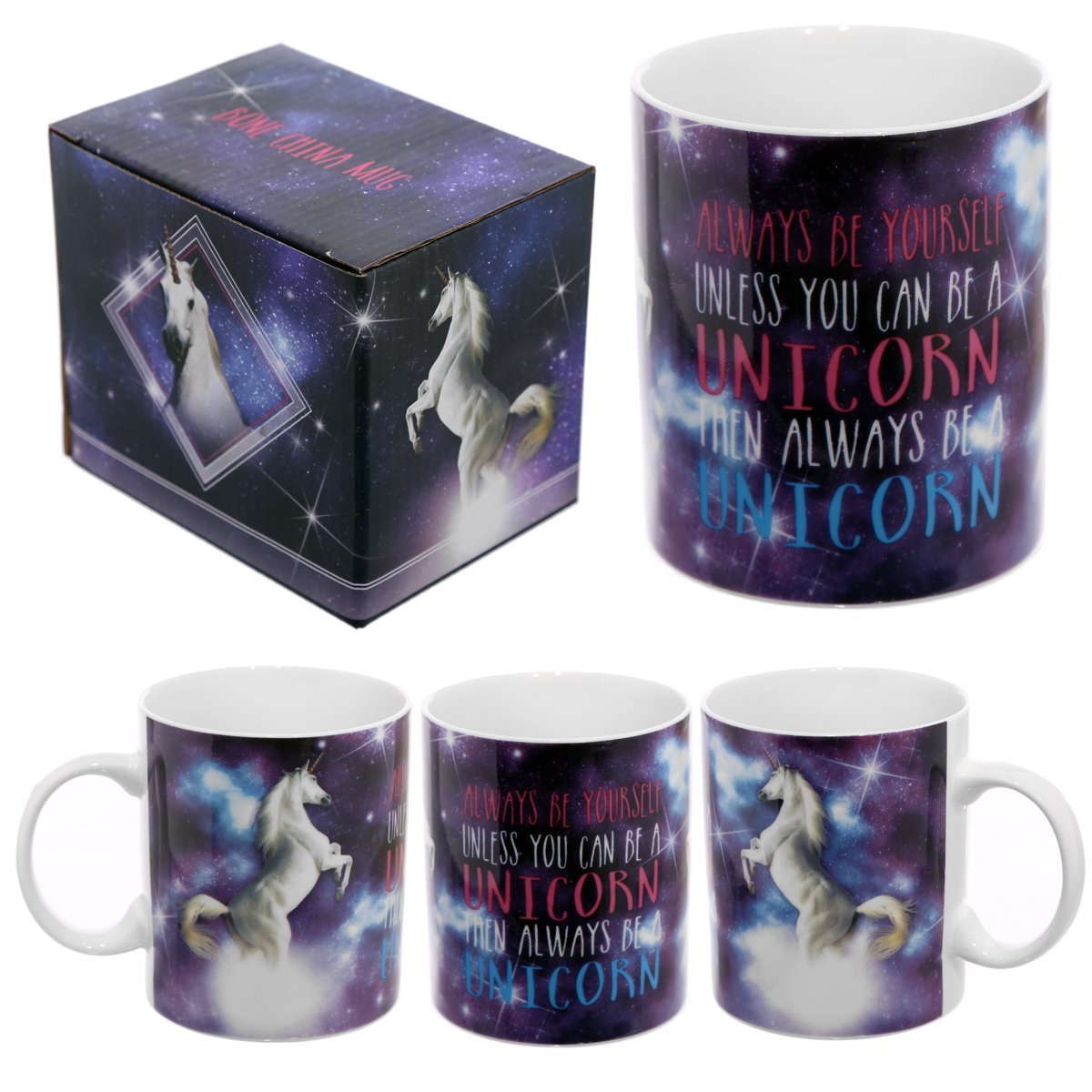 Unicorn Mug - Always be Yourself Unless You Can be a Unicorn [Lauren Billingham] - hanrattycraftsgifts.co.uk