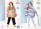 King Cole Children's Easy Knit Crew Neck or Cowl Neck Poncho (5933)