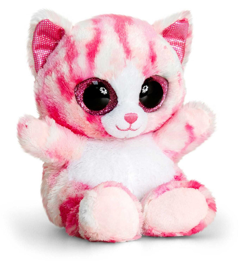 Keel Animotsu Pink Cat Soft Toy 25cm - hanrattycraftsgifts.co.uk