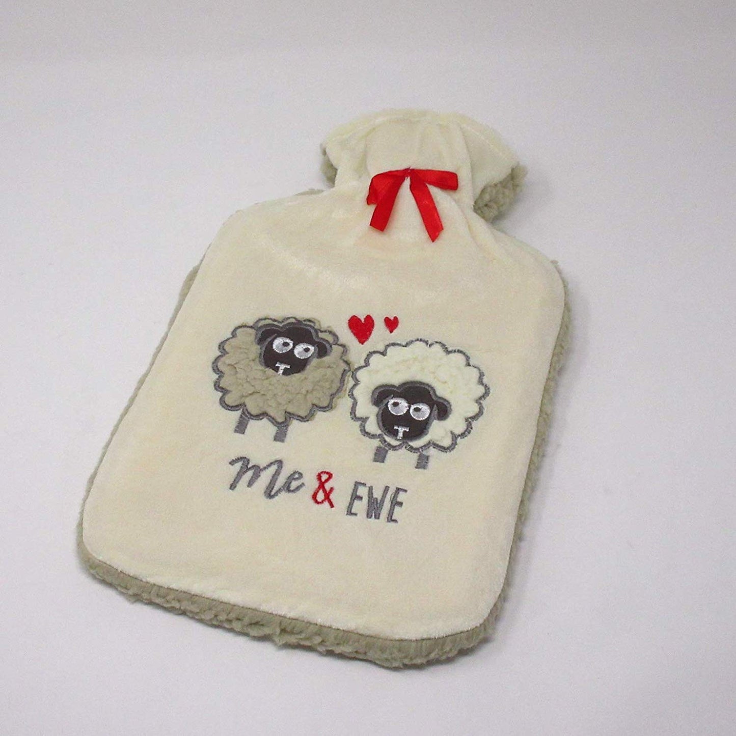 Country Club Thick Sherpa Fleece 2 Litre Hot Water Bottle - hanrattycraftsgifts.co.uk