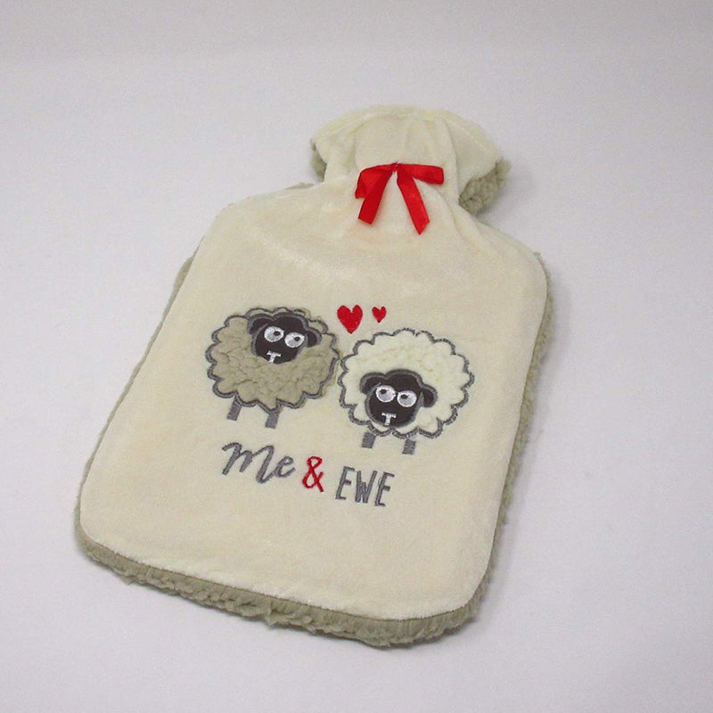 Country Club Thick Sherpa Fleece 2 Litre Hot Water Bottle - hanrattycraftsgifts.co.uk