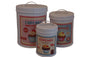 set 3 distressed shabby chic cupcake canister - hanrattycraftsgifts.co.uk