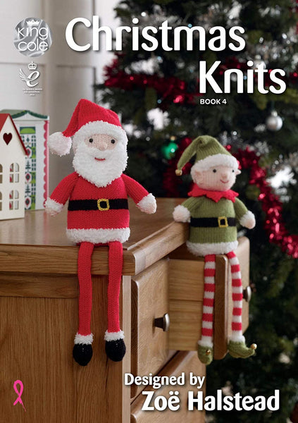 Christmas Knits Book 4 - Baubles Tea Cozy Pillow Stock Garland & Shelf Sitters