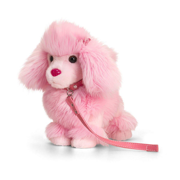 Keel Toys Poodle Dog On Lead - hanrattycraftsgifts.co.uk