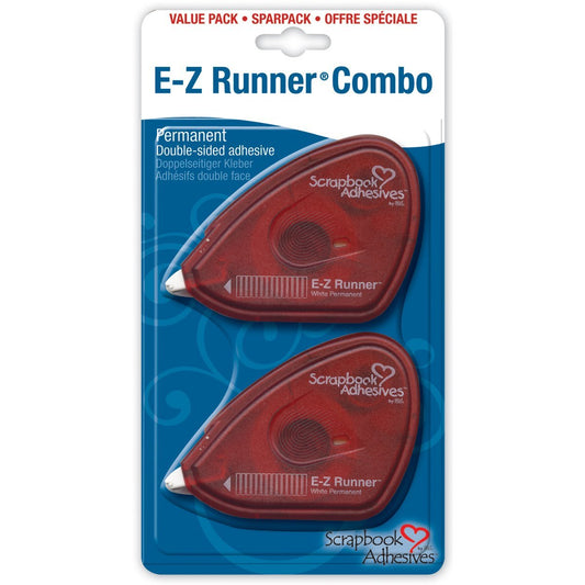 Scrapbook Adhesives E-Z Runner Adhesive 2/Pkg-Permanent, .375"X56' Total - hanrattycraftsgifts.co.uk