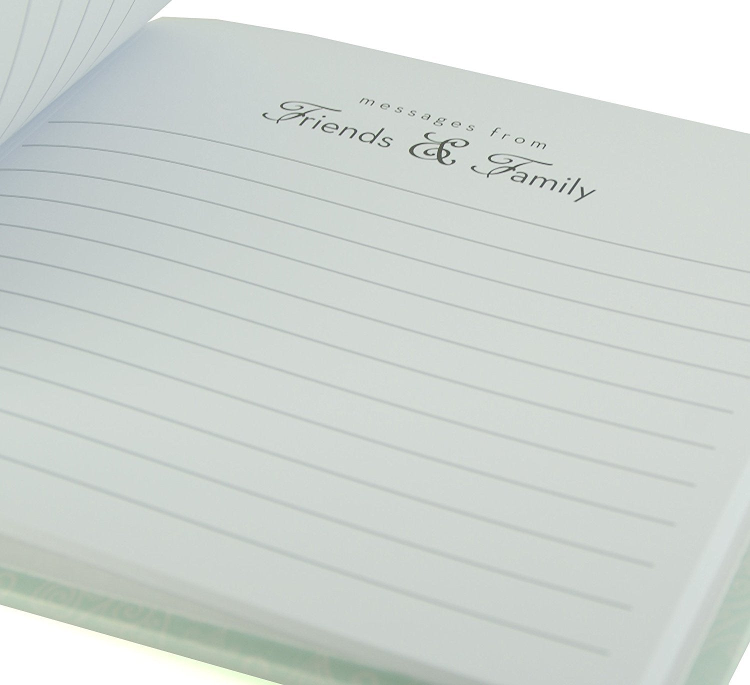 Love & Cherish Pearlised Paperwrap Guest Book Wedding Gift - hanrattycraftsgifts.co.uk