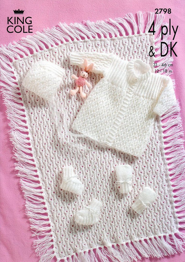King Cole Pattern 2798 4ply and DK Baby Set - hanrattycraftsgifts.co.uk