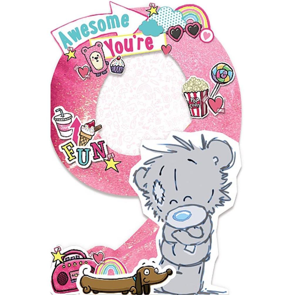My Dinky 9th Birthday Me to You Bear Birthday Card - hanrattycraftsgifts.co.uk