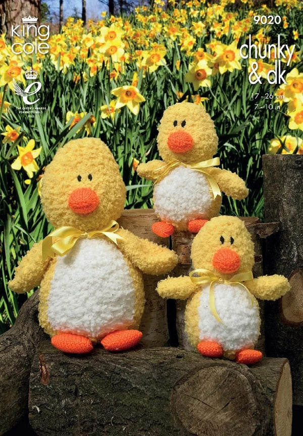 King Cole 9020 Knitting Pattern Cuddles Chunky Ducks