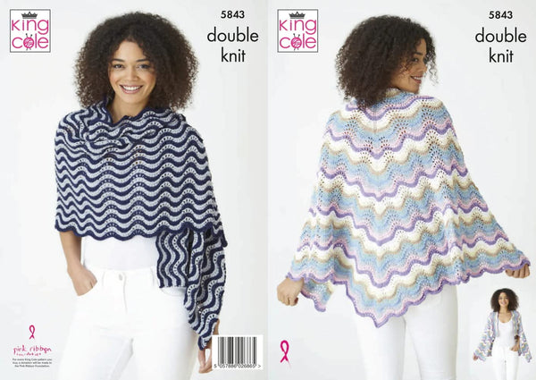 King Cole 5843 Adult Knitting Pattern DK