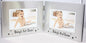 Babys 1st & 2nd Scan 5" x 3.5" Photo Frame - hanrattycraftsgifts.co.uk