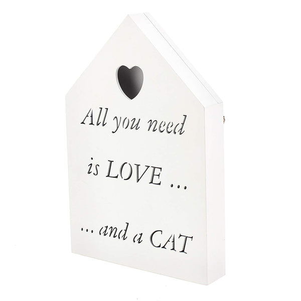 Brand new Led all you need is love ....and a cat - hanrattycraftsgifts.co.uk