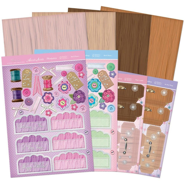 Faberdashery A4 Card Kit-Haberdashery Chest - hanrattycraftsgifts.co.uk