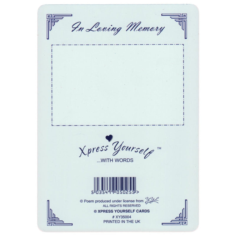 Xpress Yourself Mum Loving Memory Graveside Memorial Card 5.75" x 4.25" - Mum, I Miss You So - hanrattycraftsgifts.co.uk