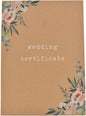 A4 Wedding Certificate Holder Book - Floral