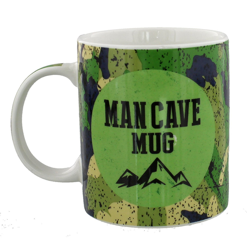 Wild Side MAN CAVE MUG Fine China Camouflage Mug in Gift Box - hanrattycraftsgifts.co.uk
