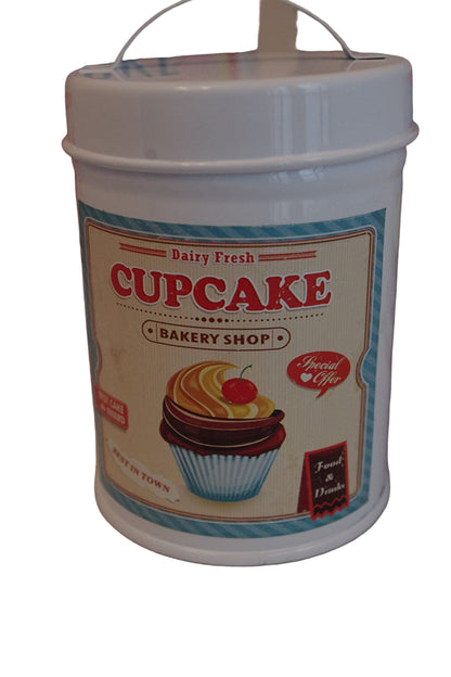 set 3 distressed shabby chic cupcake canister - hanrattycraftsgifts.co.uk
