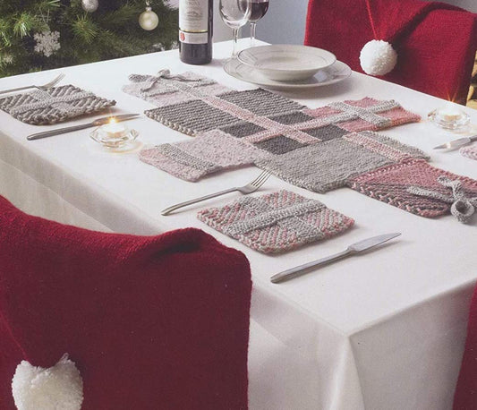 King Cole Christmas Knits Book 7  Table Cushion Chair Cover Garland Baby Cocoon