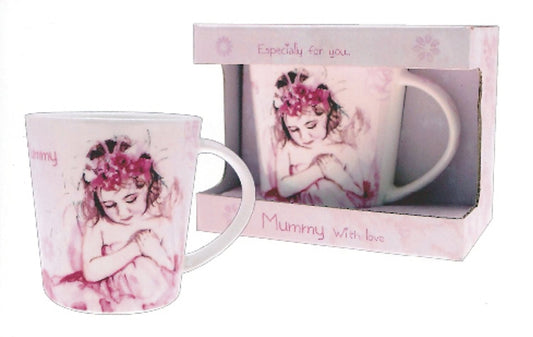 VINTAGE LANE CHINA MUG FOR MUMMY WITH LOVE IDEAL GIFT - hanrattycraftsgifts.co.uk