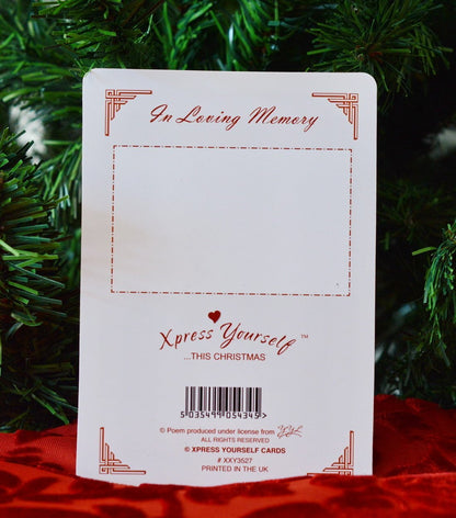 Graveside Memorial Christmas Card & Holder -Missing You So Much Daughter 3527 - hanrattycraftsgifts.co.uk