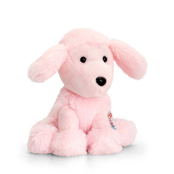 Keel Toys Pippins Pink Poodle Soft Toy - hanrattycraftsgifts.co.uk