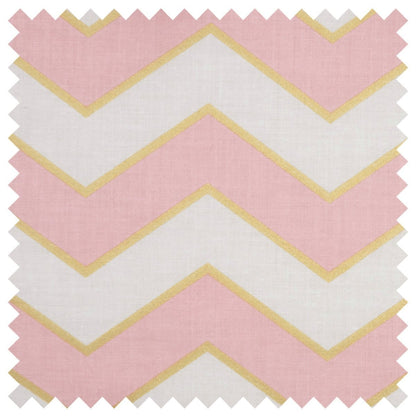 Hobby Gift 'Chevron Pearlised Blush' Small Rectangle Sewing Box 24 x 16 x 11cm (d/w/h) - hanrattycraftsgifts.co.uk
